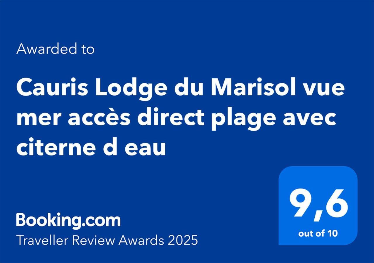 Cauris Lodge Du Marisol Vue Mer Acces Direct Plage Avec Citerne D Eau Le Gosier  Eksteriør bilde